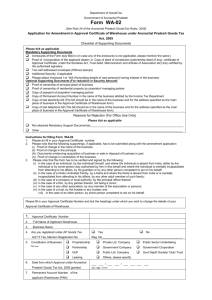 TABLE OF CONTENTS - Official Website of Tax and Excise