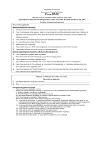 TABLE OF CONTENTS - Official Website of Tax and Excise