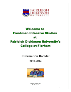 2011-2012 - Fairleigh Dickinson University