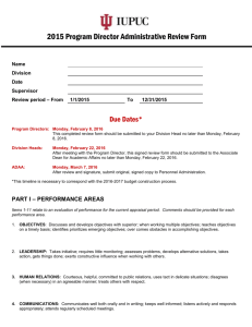 2015 Program Director administrative review form