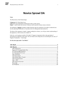 Novice Sprawl Disadvantage