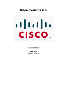 Cisco Systems Company Analysis