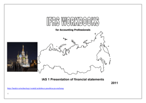 11. Identification of the Financial Statements