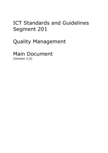 3.0 Introducing Quality Management