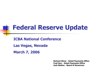 The 2004 Federal Reserve Retail Payments Study