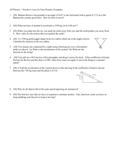 AP Physics * More Homework * 2