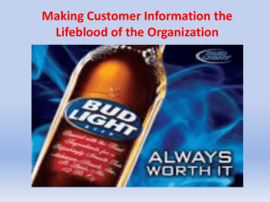 Tittle : BudNet: Making Customer Information the Lifeblood of the