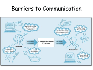 Barriers to Communication