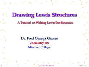 Chemical Bonds and Lewis Structure