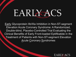 EARLY ACS - Clinical Trial Results