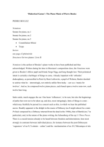 Programme essay for Salzburg 2015, Boulez pf works