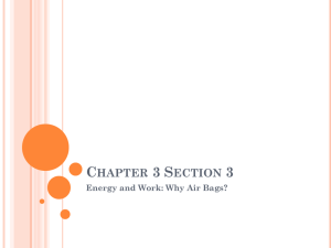 Chapter 3 Section 3 Energy and Work