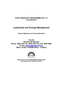 Leadership and Change Management - Spidi