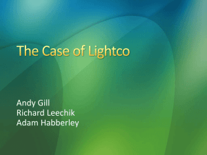The Case of Lightco