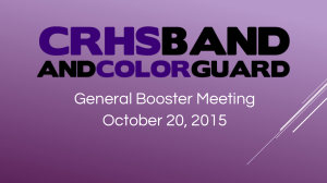 General Booster Meeting 10-20-2015