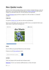 use Quizlet's - WordPress.com