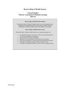 General Education Assessment Plan 2014-2015