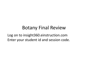 Botany Final Review