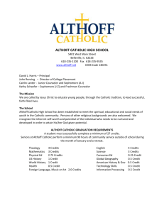 Althoff Catholic High School Profile