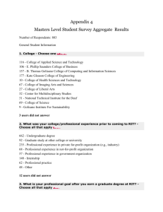 Appendix 4. MS Student Survey - Rochester Institute of Technology