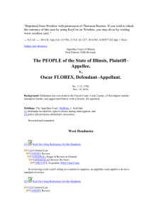 The PEOPLE of the State of Illinois, Plaintiff–Appellee, v. Oscar