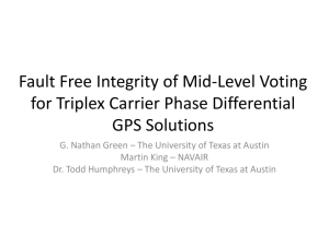 Fault Free Integrity of Mid-Level Voting for Triplex Differential GPS