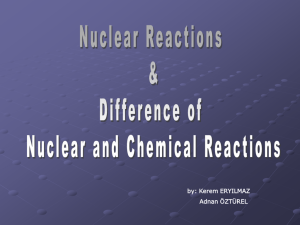 difference between chemical and nuclear reactions