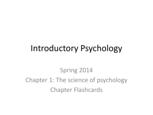 Introductory Psychology - Shannon Deets Counseling