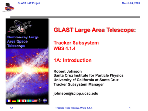 Introduction - GLAST at SLAC