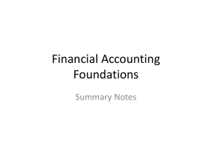 Financial Accounting Foundations