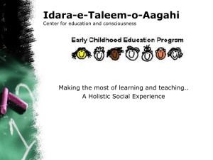 ECE_Program - Idara-e-Taleem-o