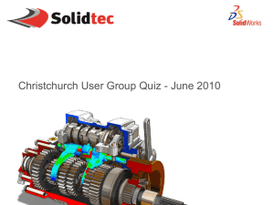 SolidWorks 97 - Motovated Design & Analysis