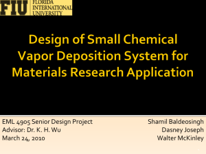 Design of Small Chemical Vapor Deposition System for Materials