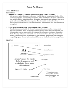Adopt An Element information sheets