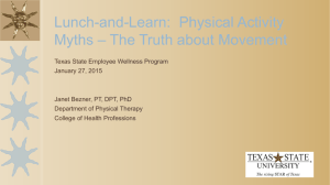 Physical Activity Myths – The Truth about Movement