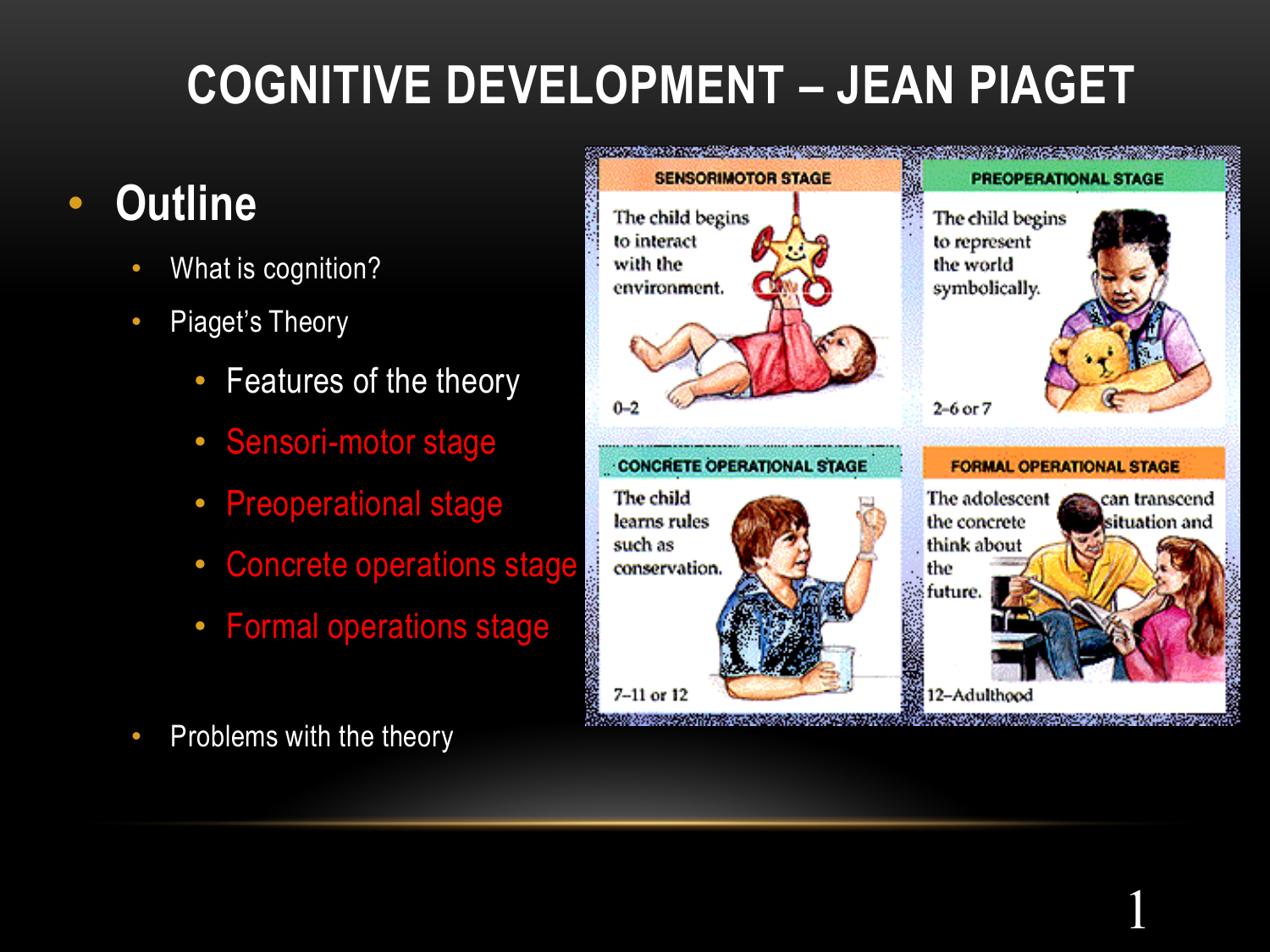 preoperational period of cognitive development