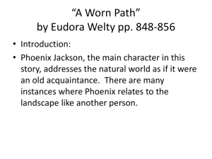 *A Worn Path* by Eudora Welty pp. 848-856