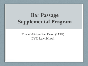 Bar Passage Supplemental Program