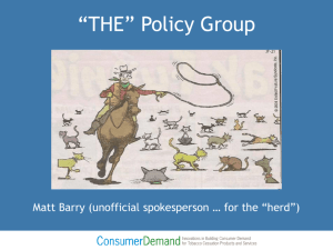 Matt Barry - Consumer Demand