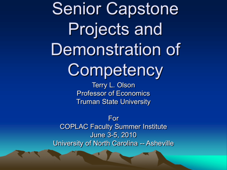 senior capstone project meaning