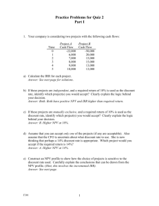 Practice Problems for Exam 2 (from Fall 1997 exam)