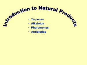 Introduction to Natural Products