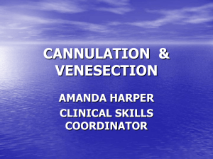 Cannulation and Venesection handouts