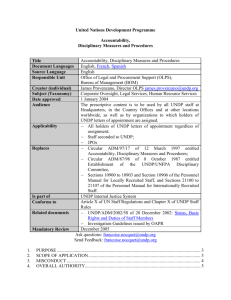 Accountability, Disciplinary Measures and Procedures