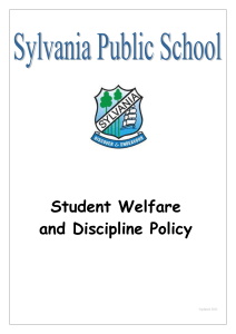Welfare & Discipline - Sylvania Public School