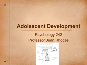Adolescence and emerging adulthood