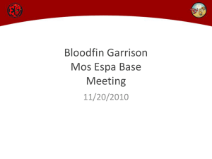 Bloodfin Garrison Meeting - From World War to Star Wars