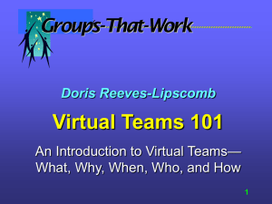 Virtual Teams 101 - Groups-That