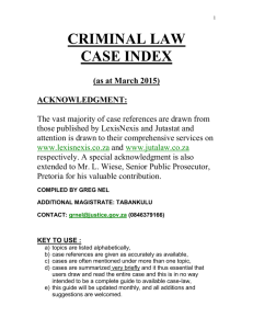 case law index - JOASA Startup Page