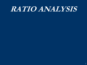 Ratio Analysis